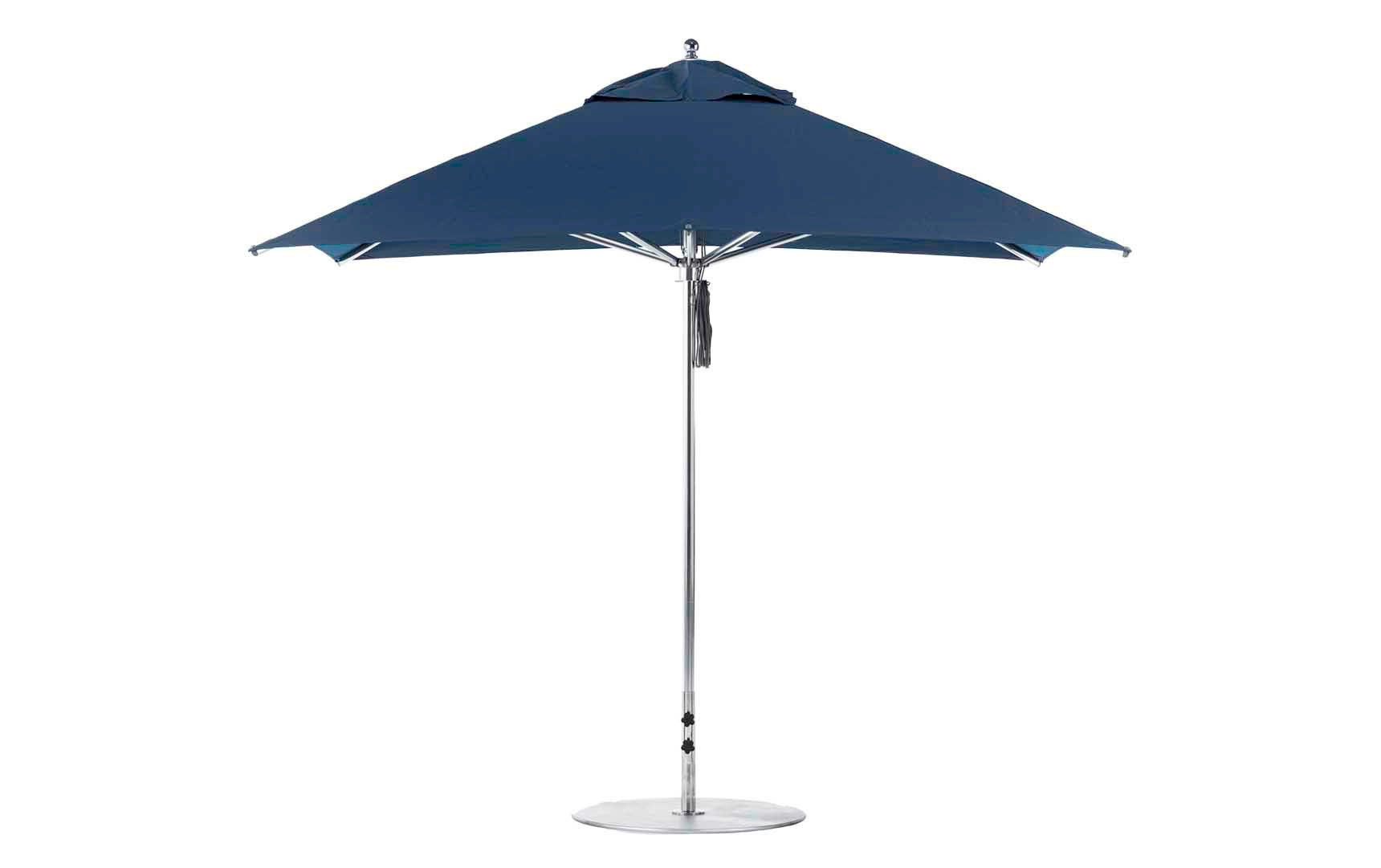 Ledge Lounger 10' Square Pulley Premier Umbrella