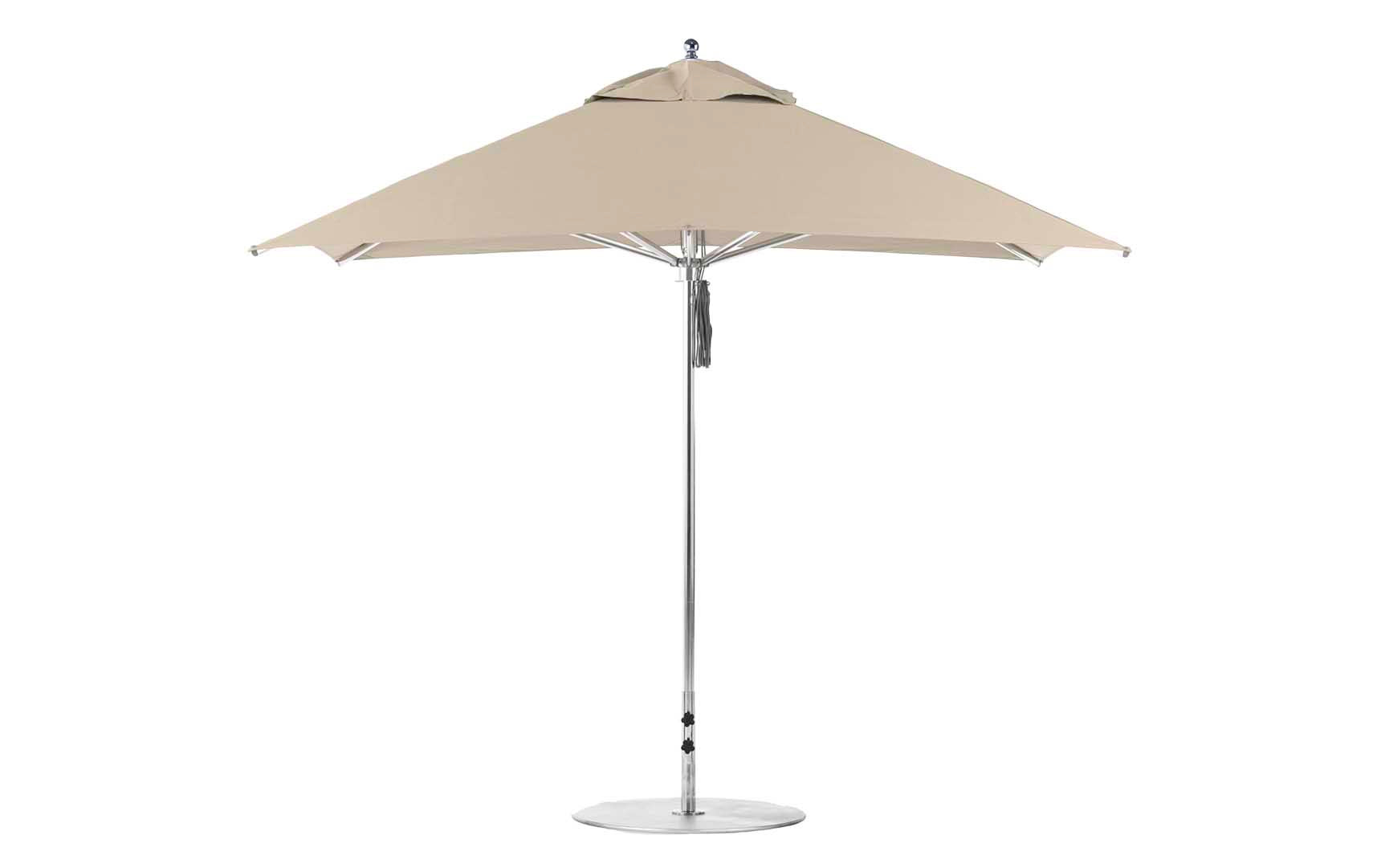 Ledge Lounger 10' Square Pulley Premier Umbrella