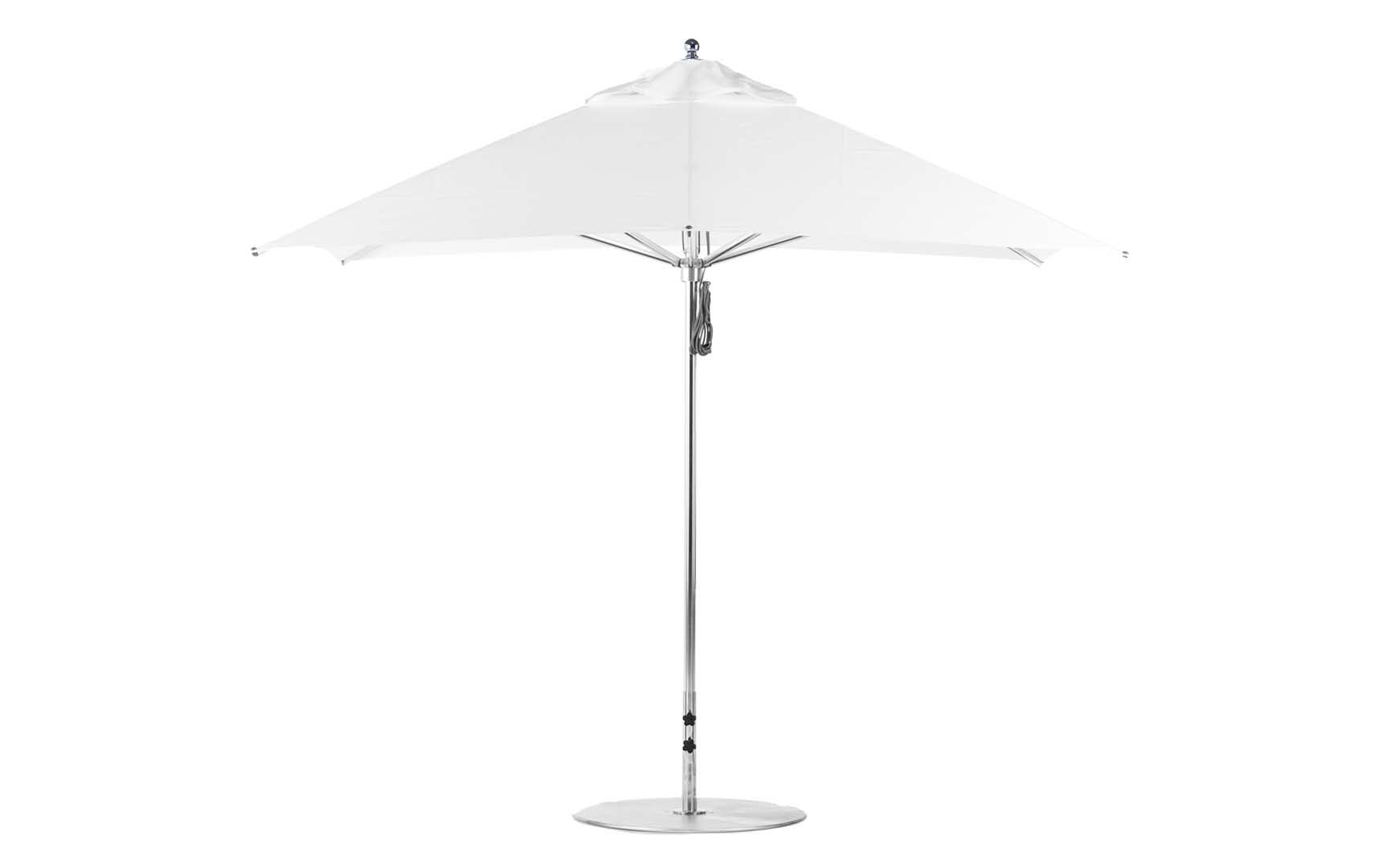 Ledge Lounger 10' Square Pulley Premier Umbrella