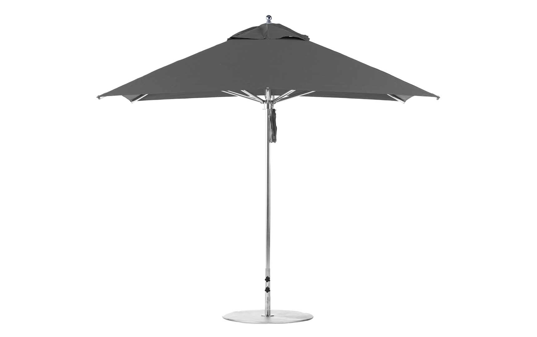 Ledge Lounger 10' Square Pulley Premier Umbrella