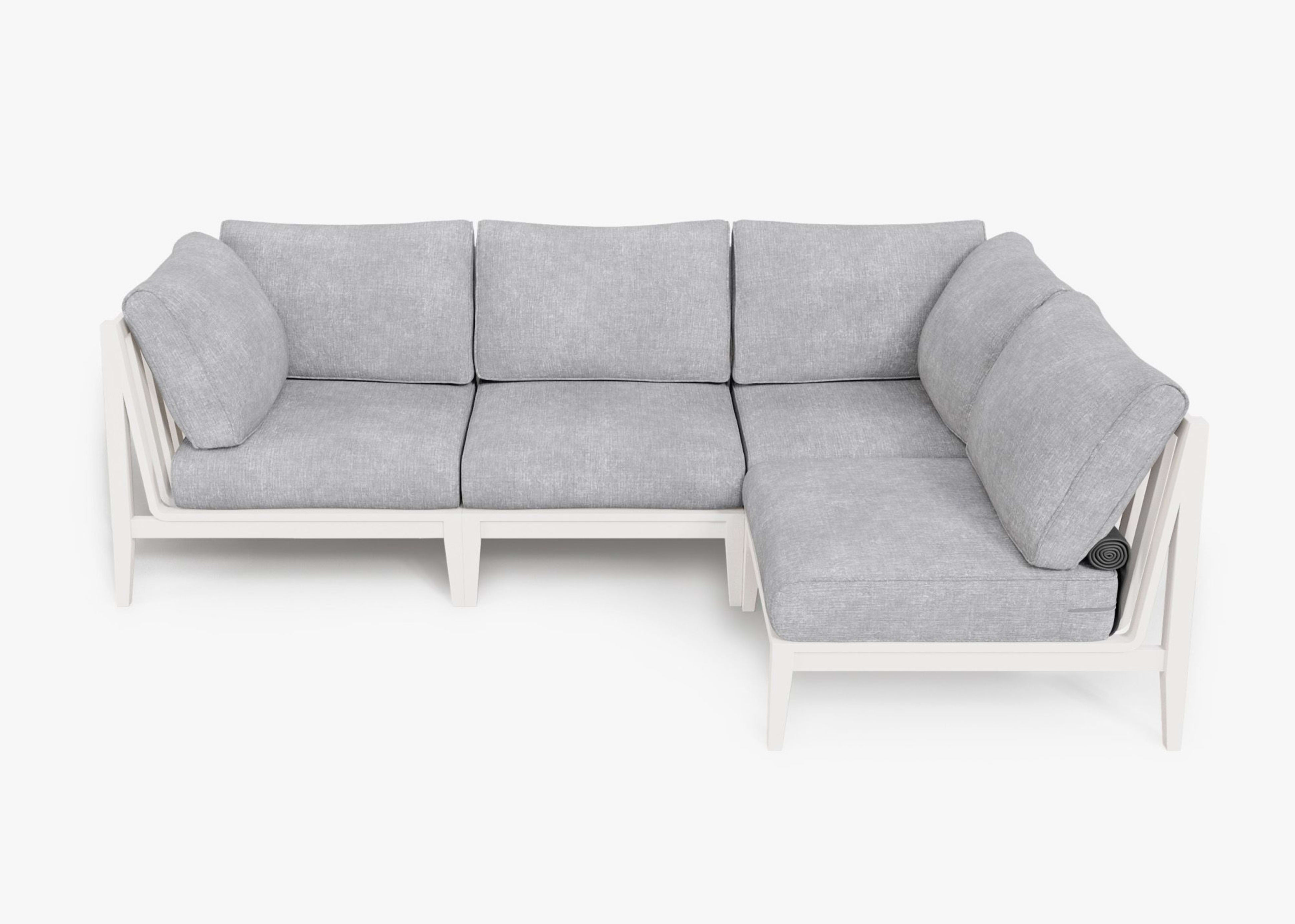 Aluminum Outdoor L Sectional - 4 Seat By Outer