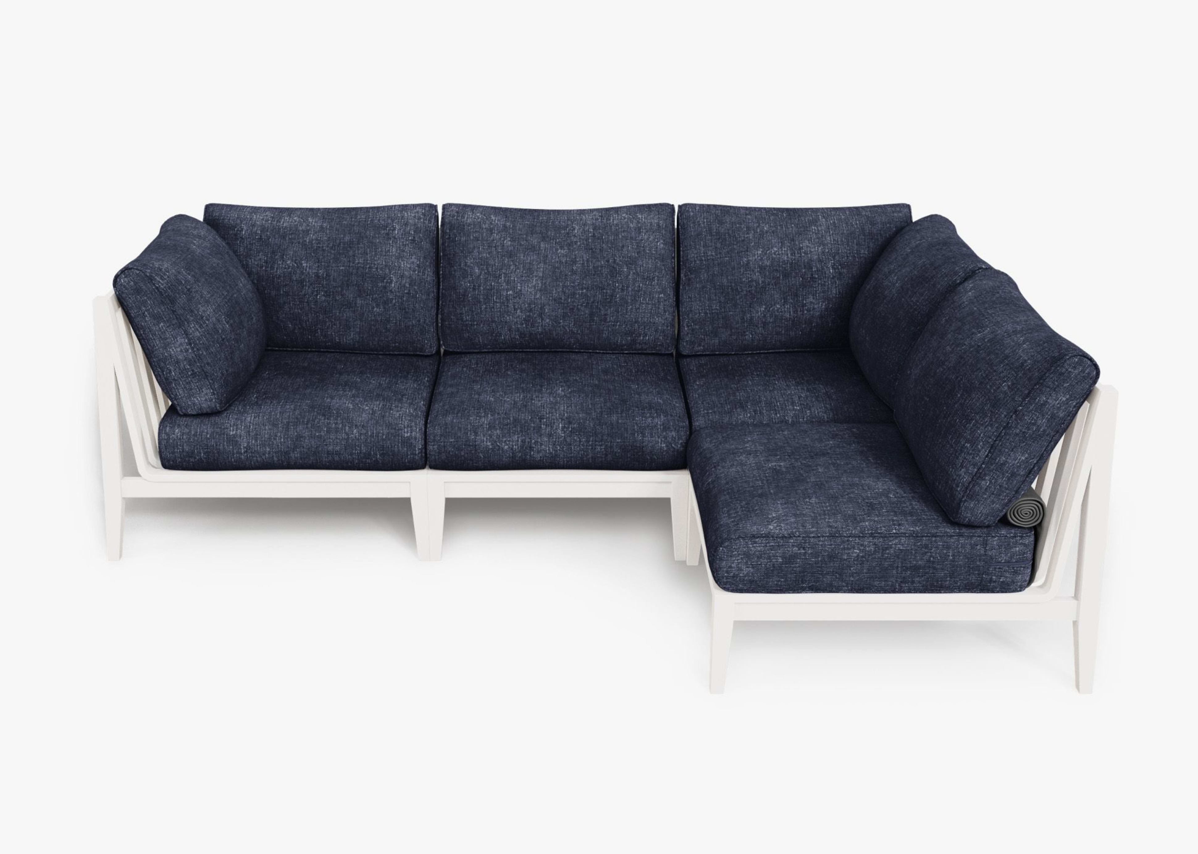 Aluminum Outdoor L Sectional - 4 Seat By Outer