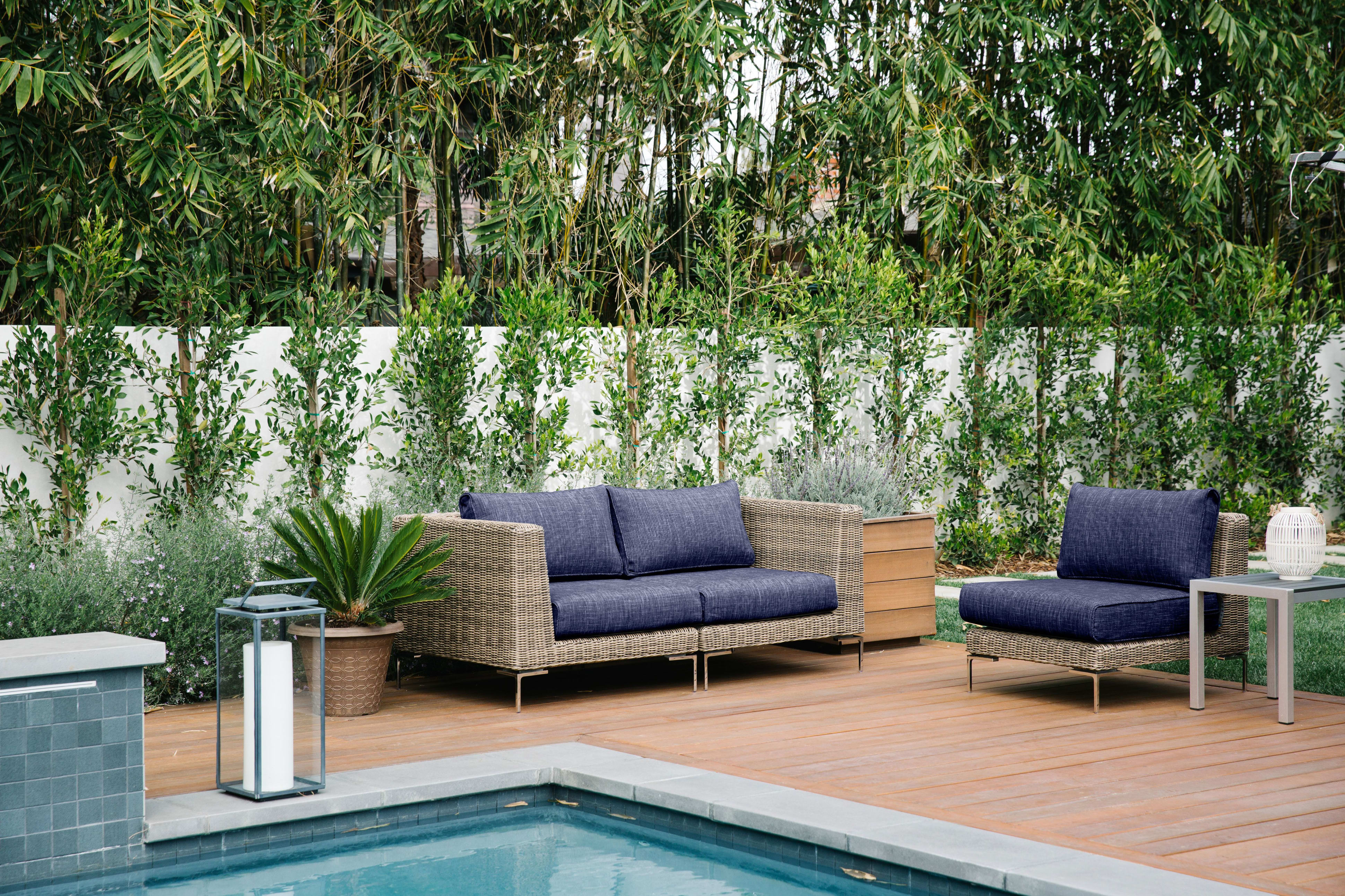 Wicker Outdoor Loveseat with Armchairs - 4 Seat By Outer