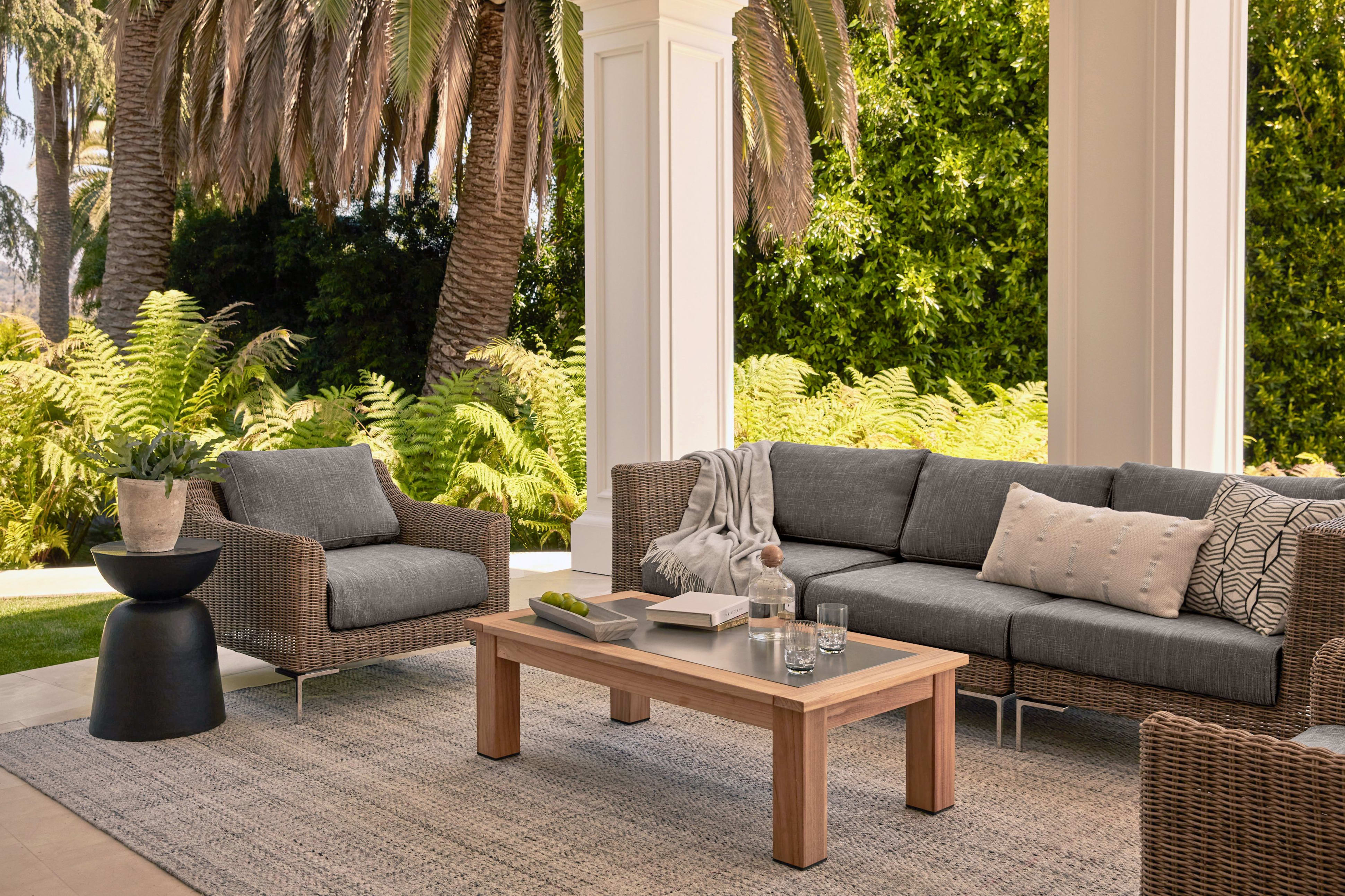 Wicker Outdoor Sofa with Armchairs - 5 Seat By Outer