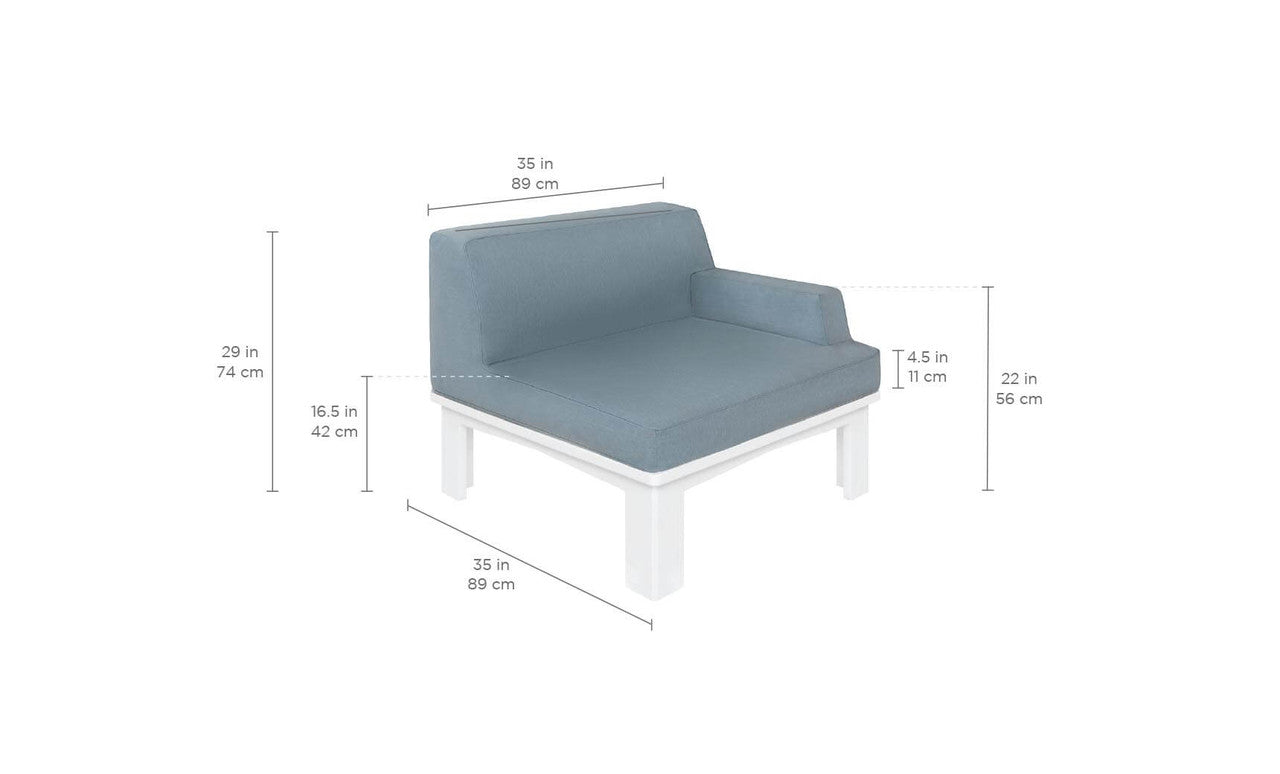 Ledge Lounger Mainstay Sectional Left Armchair