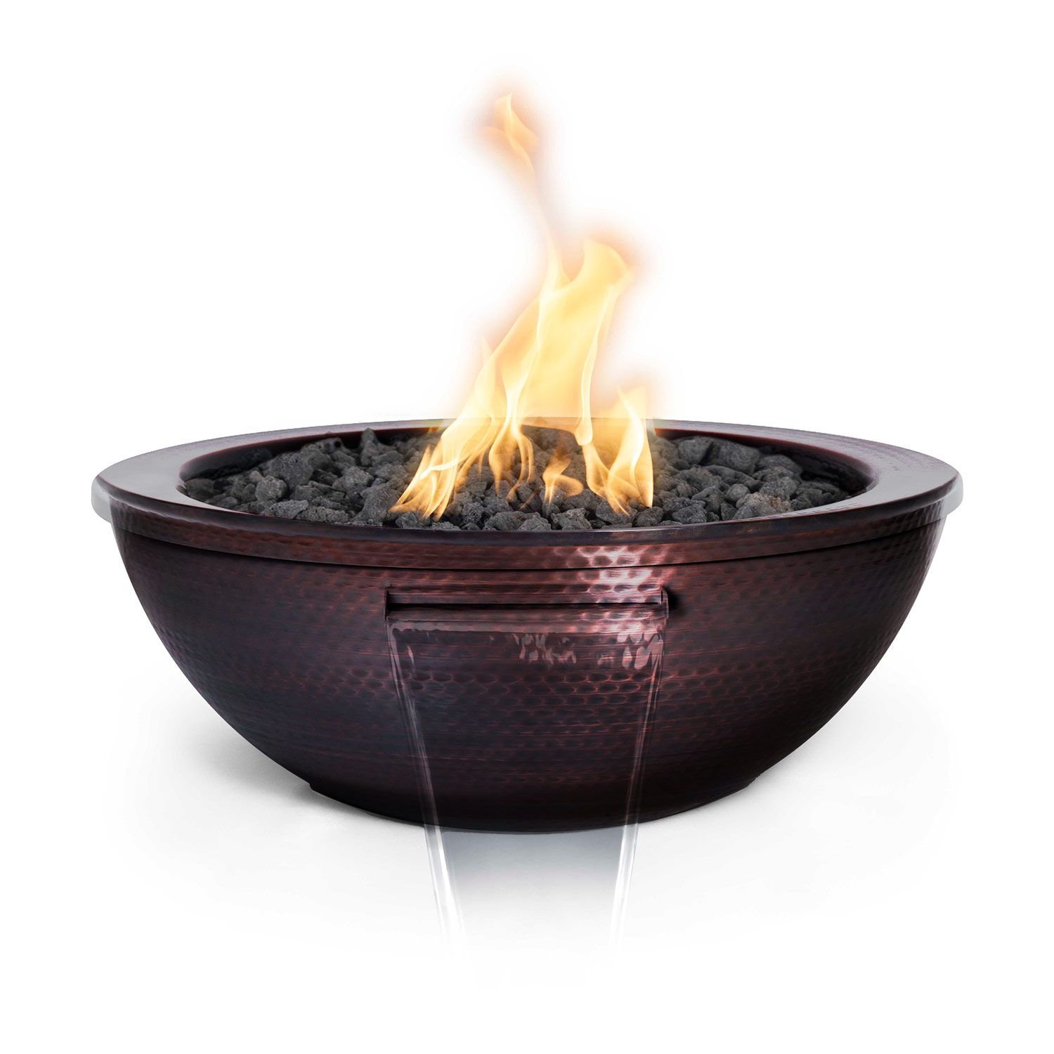 Sedona Fire & Water Bowl - Hammered Patina Copper