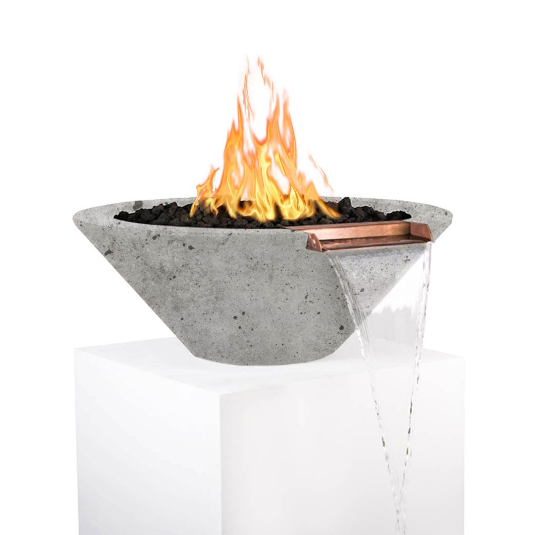 The Outdoor Plus Cazo 24 Inch Fire & Water Bowl - GFRC Concrete