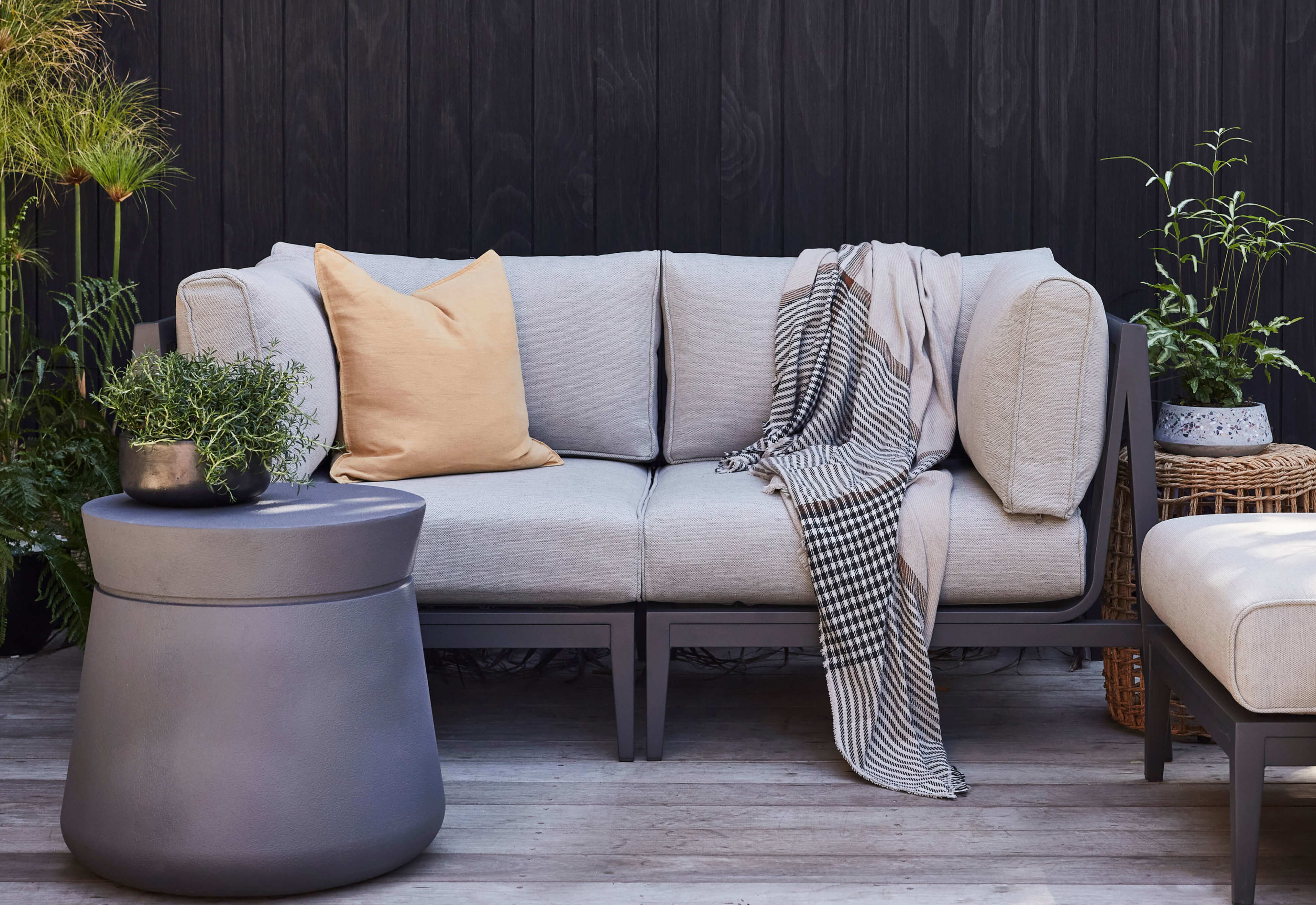Aluminum Outdoor Sofa - 3 Seat By Outer