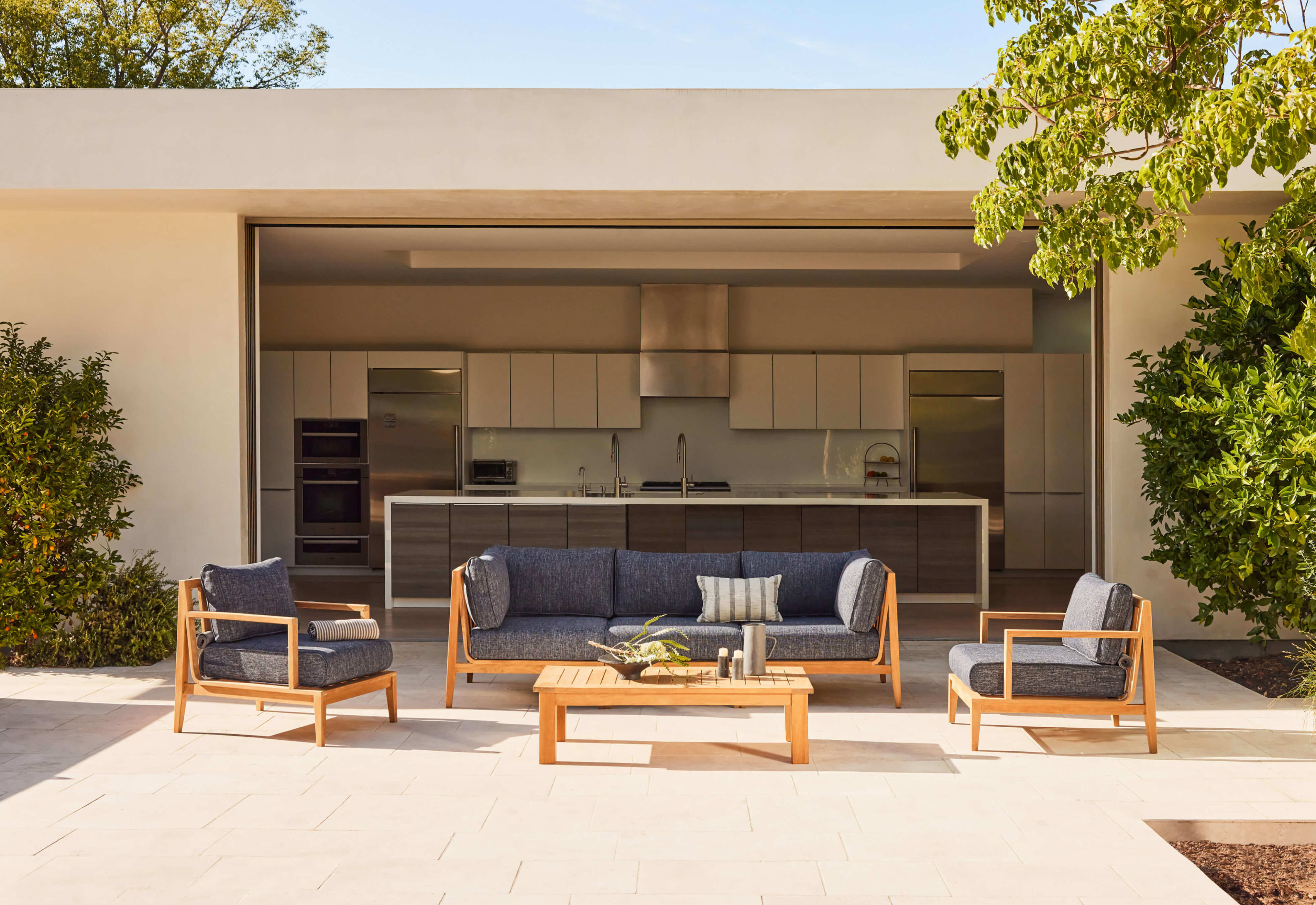 Teak Outdoor Sofa - 3 Seat by Outer