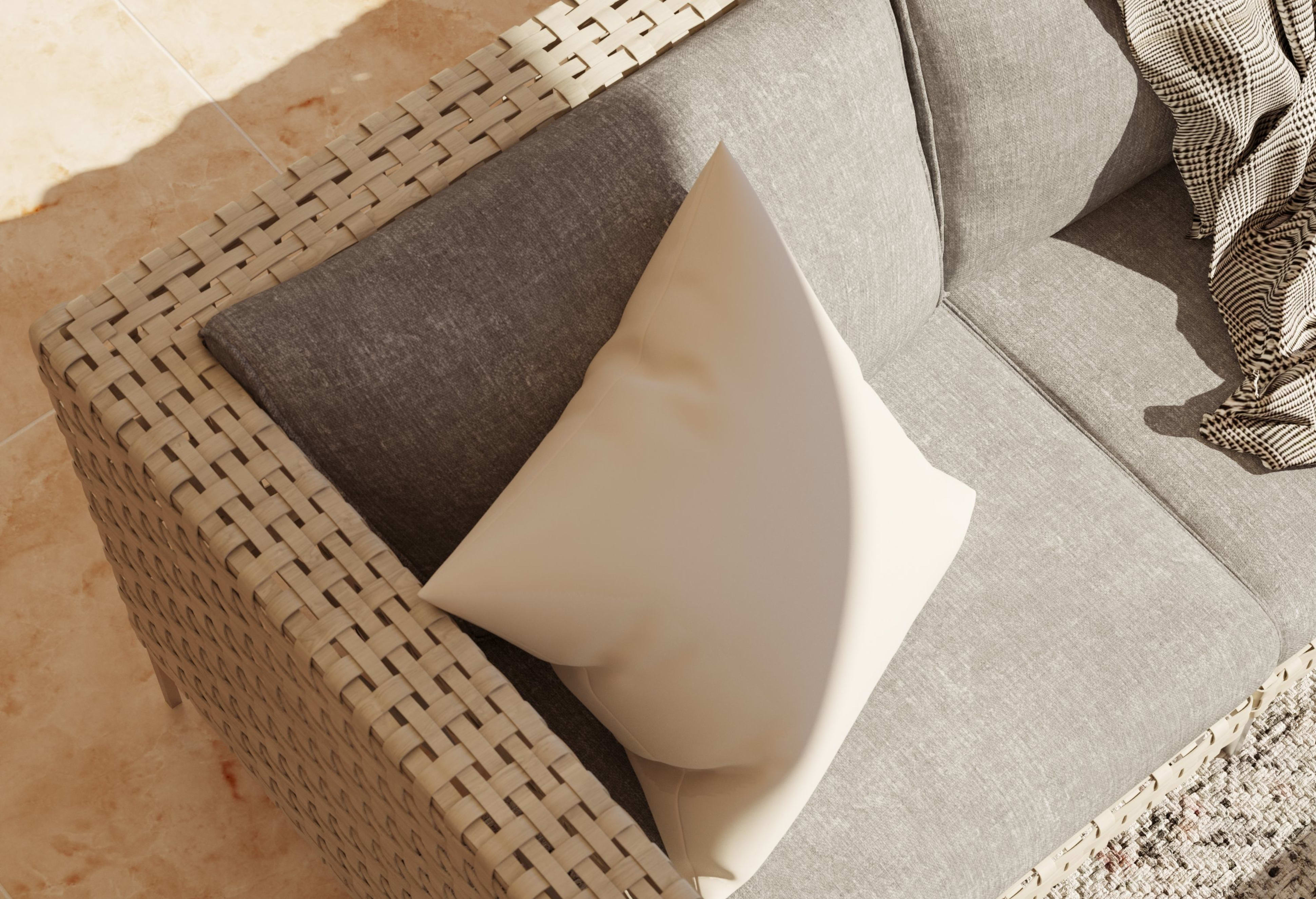 Wicker Outdoor Sofa - 3 Seat By Outer